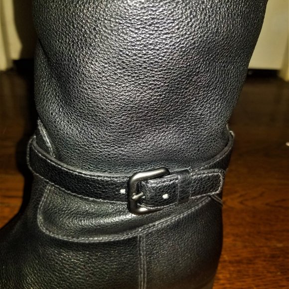NIB! Prada Pebbled Leather Riding Boots - Size 39 - Picture 6 of 9